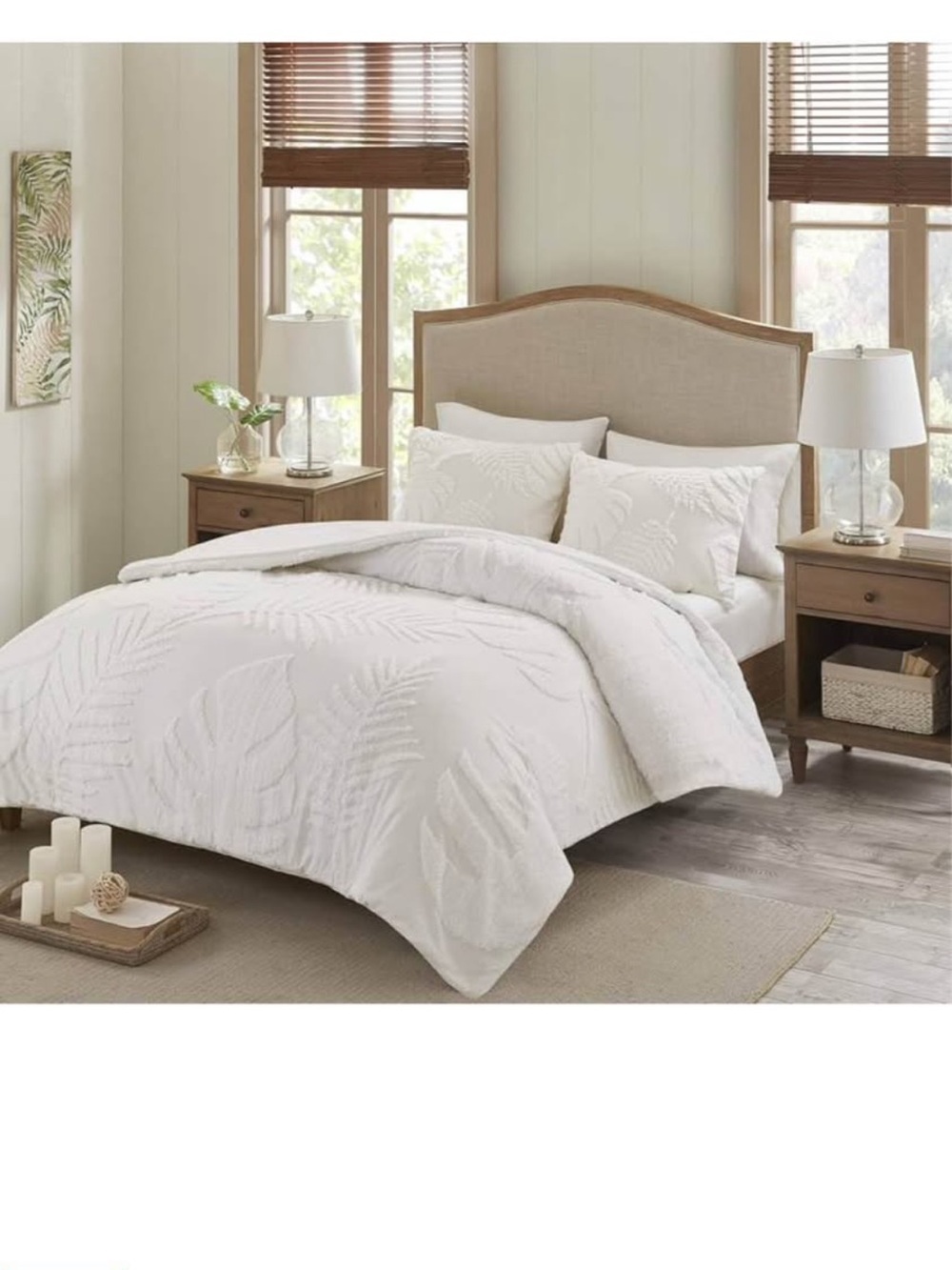 Madison Park Tufted Chenille Cotton Comforter, All Season Bedding Set, Cal King